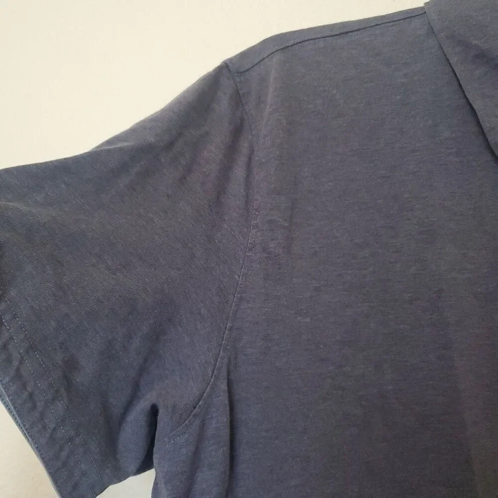 Banana Republic Men’s Polo Shirt Sz XL Fitted Pima Cotton Blue Short Sleeves